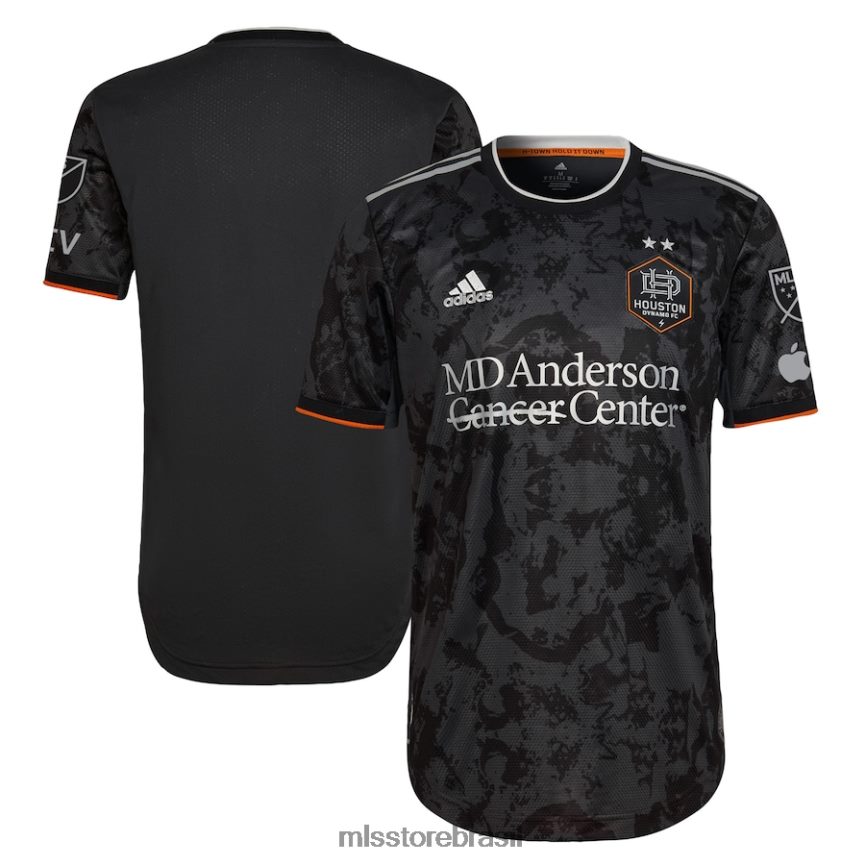 camisa br MLS Jerseys homens houston dínamo fc adidas black 2023 the bayou city authentic jersey 2V2RND294