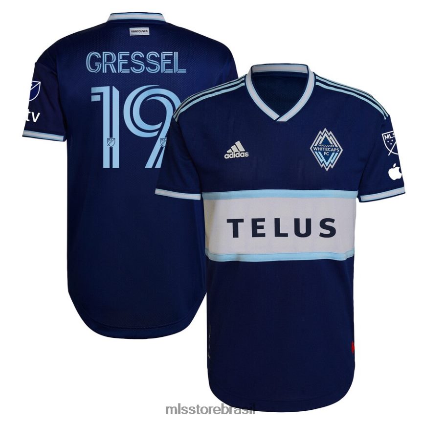 camisa br MLS Jerseys homens vancouver whitecaps fc julian gressel adidas blue 2023 the hoop & this city authentic player jersey 2V2RND590
